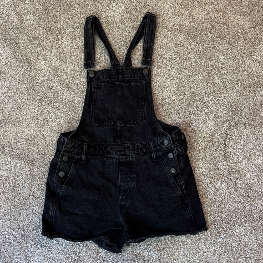 Madewell Charcoal Denim Overalls